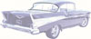 TF300144 Back Glass Weatherstrip Seal 1955-57 Bel Air, Chieftain, Star Chief;,2-Door Hardtop - image 2