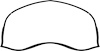 TF300148 Back Window Glass Weatherstrip Seal 1956-57 Bel Air, 150, 210, Chieftain; 2 & 4-Door; Sedan - image 1