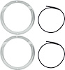 TF400000 1955 Chevrolet Bel Air, 150, 210, Nomad; Headlamp Bezels; with Gaskets; Pair - image 1