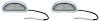 TF400134 1955 Bel Air, 150, 210, Nomad; Park Lamp Assemblies; Pair - image 1