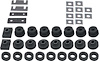 TF400206 Body Mount Bushing Set; 1955-57 Chevrolet Bel Air; Hardtop; with Mounting Hardware - image 1