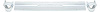 TF400242 1957 Chevrolet Nomad, Station Wagon; Rear Bumper Set; 3 Piece Design; Without Bumper Guard Holes - image 1