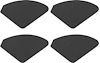 TF400244 1957 Chevrolet Rear Bumper End Insert Decals; 4 Piece Set - image 1