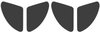 TF400244 1957 Chevrolet Rear Bumper End Insert Decals; 4 Piece Set - image 2
