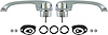 TF400415A 1955-57 Chevy Bel Air, 150, 210 Sedan Wagon and Nomad; Outer Front Door Handle Set; 2 or 4 Door Front. - image 1