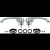 TF400415A 1955-57 Chevy Bel Air, 150, 210 Sedan Wagon and Nomad; Outer Front Door Handle Set; 2 or 4 Door Front. - image 2