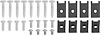 TF400545 1955 Chevrolet 150, 210, Bel Air, Nomad, Tail Lamp Mounting Fastener Set, 28-Pieces - image 1
