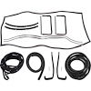 TF400763 1957 Chevrolet Bel Air, 210; Weatherstrip Kit; 4 Door Sedan - image 1
