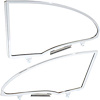 TF400771 Quarter Window Frame Set-1955-57 Chevrolet 2 Door Hardtop Upper/Lower Chrome - image 1