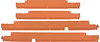 TF400898 Floor Wiring Covers 1955-57 Chevy Bel Air, 150, 210; 4 Door Sedan - image 1