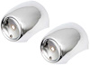 TF400989 1957 Chevrolet Bel Air, 150, 210, Nomad: Front Bumper Bullet Housings; Chrome; LH and RH - image 1