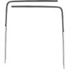 TF401001 Upper Glass Channels 1955-57 Chevy Bel Air, 150, 210; 2 Door Sedan; Stainless; Pair - image 3