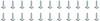 TF401031 1955-57 Chevy; Bel Air; Flipper and Upper Quarter Window Run Channel Screw Set; LH and RH; 22 Piece - image 1