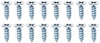 TF401177 1955-57 Chevy Bel Air, 150, 210, Nomad, Door Belt Molding Screw Set, Hardtop, Convertible - image 1