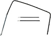 TF401208 1955-57 Chevy Bel Air, 150, 210; Rear Door Glass Channels; 4 Door; Sedan - image 1