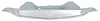 TF401217 1957 Chevrolet Bel Air, 150, 210, Nomad; Front End Center Filler Panel; Chrome Plated - image 1