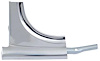 TF401231 Lower Corner Windshield Molding 1955-57 Chevy; RH; Stainless Steel - image 1