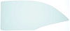 TF41027C Rear Door Glass; 1956-57 Chevrolet/Pontiac; 4 Door Hardtop; Green Tint - image 1