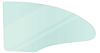 TF41030C Quarter Glass-1955-57 Chevrolet/Pontiac; 2 Door Hardtop; Green Tint - image 1