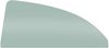 TF41032C Quarter Glass-1955-57 Chevrolet/Pontiac 2 Door Sedan/Club Coupe; Green Tint - image 2