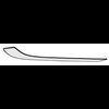 TF41042A Quarter Glass-1955-57 Chevrolet 4 Door Wagon Clear RH Curved - image 2