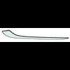 TF41042C Quarter Glass-1955-57 Chevrolet 4 Door Wagon Green Tint RH Curved - image 3