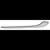 TF41043D Quarter Glass-1955-57 Chevrolet 4 Door Wagon Grey Custom Tint LH Curved - image 3