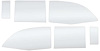 TF41052A Clear Side Window Glass Set 1956-57 Chevrolet 4-Door Hardtop 6-Pieces Clear - image 1
