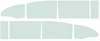 TF41054C Side Window Glass Set 1955-57 Chevrolet 4-Door Sedan 8-Piece Green Tint - image 1