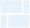 TF41055A Clear Side Window Glass Set 1955-57 Chevrolet Sedan Delivery 4-Piece - image 1
