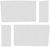 TF41055D Tint Side Window Glass Set 1955-57 Chevrolet Sedan Delivery 4-Piece Grey Custom - image 1