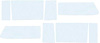 TF41059A 8-Piece Clear Side Window Glass Set 1955-57 Chevrolet 150/210 2-Door Wagon - image 1