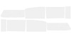TF41061D Side Window Glass Set 1955-57 Chevrolet 4-Door Wagon 8-Piece Grey Custom Tint - image 1