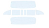 TF42010A Glass Set 1955-56 Chevrolet 2 Door Hardtop 8 Piece Clear/Clear - image 1