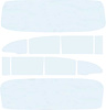 TF42018A Glass Set 1955-56 Chevrolet 4 Door Sedan 10 Piece Clear/Clear - image 1