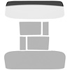 TF42021D Glass Set 1957 Chevrolet Sedan Delivery 8 Piece Clear/Grey Custom Tint - image 1