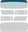 TF42123D Glass Set 1957 Chevrolet Nomad 10 Piece Tinted And Shaded / Grey Custom Tint - image 1