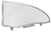 TF42231A Quarter Glass Assembly-1955-57 2-Door Hardtop LH Clear - image 2
