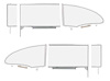 TF42236D Vent Glass Kit 1955-57 Bel Air, 150, 210, Door, Quarter, ; Gray Tint; 2 Door, Hardtop 6 Piece Set - image 1