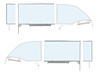 TF42237A Vent Glass Kit 1955-57 Chevy Bel Air; Door, Quarter, ; Clear; 2 Door, Convertible 6 Piece Set - image 1
