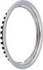 Stainless Steel Round Lip Trim Ring 14 in. x 6 in., 14 in. x 7 in., 1.500 in. Deep