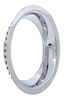 TK3009 Rally Wheel Trim Ring, 15" x 3" Deep, Round Lip, Chrome - image 1