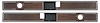 TL3116  Front Door Panel Woodgrain Trim 1973-76 Chevy, GMC Pickup, Blazer, Jimmy, Suburban - image 1