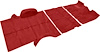 TN16104C4P 1973-74 Suburban 4 Wheel Drive Red Passenger Area Cut Pile Carpet Set - image 1