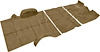 TN16237C3C 1975-80 Suburban 2 Wheel Drive with 4 Speed Buckskin Complete Cut Pile Carpet Set - image 1