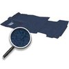 TN17173C3C 1981-91 Suburban 2 Wheel Drive with 4 Speed Lake Blue Complete Cut Pile Carpet Set - image 2
