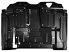 TR11005E 1961-66 Ford F100, F250, F350 Pickup Truck; Complete Floor Pan Assembly; Cab Floor; EDP Coated - image 1