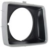 TR13064DL 1978-79 Ford F-Series Truck, 1978 Bronco; Headlamp Bezel; Round Opening; Argent Silver With Dark Accent; LH; - image 4