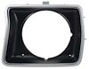 TR13064DR 1978-79 Ford F-Series Truck, 1978 Bronco; Headlamp Bezel; Round Opening; Argent Silver With Dark Accent; RH - image 1