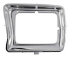 TR13064FL 1978-79 Ford F-Series Truck/Bronco; Rectangular Headlight Door; Chrome; LH Driver Side - image 1